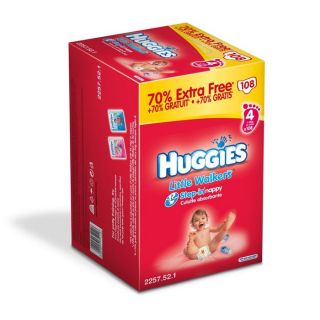 HUGGIES Little Walkers Box +70% T4 Blanc   Achat / Vente COUCHE