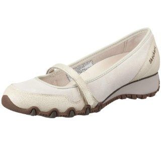  Skechers Womens Sassy Mary Jane Wedge,Off White,5 M US Shoes