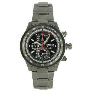 Seiko Mens Stainless Steel Ion plated Chronograph Watch