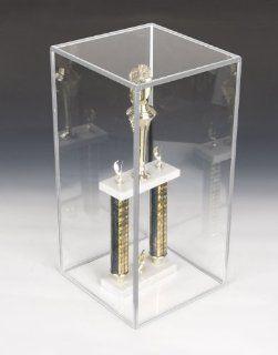 12 x 24 inch Clear Acrylic Display Case with Silver