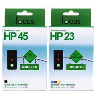 HP 45 & 23 2 pack Ink Cartridge Combo (Remanufactured)