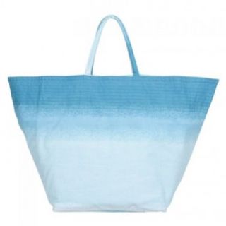 Carry All Printed Canvas Tote (Turquoise) Clothing
