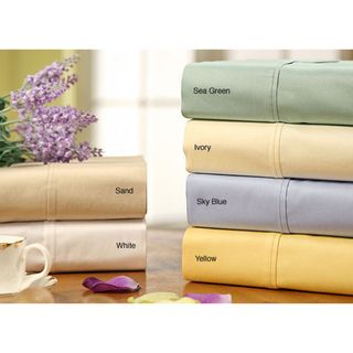 Sateen Solid Combed Cotton 300 Thread Count Sheet Set