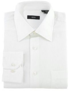Hugo Boss Shirt Clifford US Mens White Stripes 100%