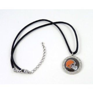NFL Cleveland Browns Crystal Circle Necklace Sports