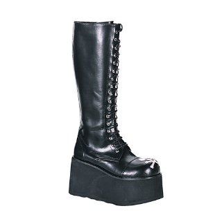 DARE 209, 3 1/2 P/F Blk Pu Knee Boots(10) Shoes