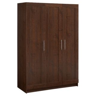 akadaHOME Walnut 72 inch Wardrobe Cabinet