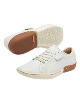  Puma Mens Madison Evo Lace L ( sz. 09.0, White/Orange ) Shoes