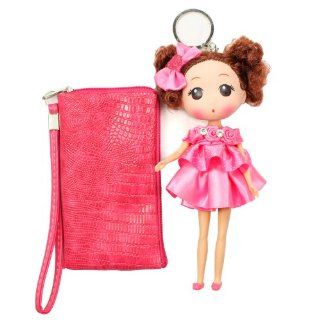Wallet with Cute Girl Doll in Fashion Pink. Perfect Gift Idea.: Shoes