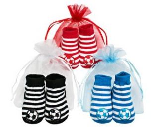 Baby Emporio   3 Pairs Baby Boy Soccer Socks   0 6 Months