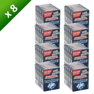  Chewing gum sans sucres   Packs de 5 étuis de 10 dragées, 72,5g