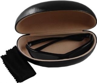 Premium Hard Shell Sunglasses Case (Black w/Gold Pattern