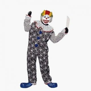 Scary Clown Adult Costume Size Standard Clothing