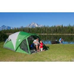 Coleman Evanston Six person Camping Tent with Screened Front Porch