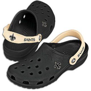  Saints Crocs Mens NFL Beach II ( sz. S, Black : Saints ): Shoes