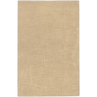 Candice Olson Hand woven Carved Beige Wool Rug (33 x 53)