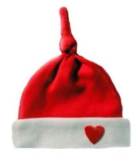Red & White Heart Knotted Baby Hat: Clothing