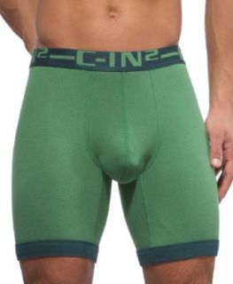 C IN2 Mens Rider Boxer Brief,Mint Green With June Bug