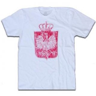Poland, Polska Eagle Crest and Crown T shirt: Clothing