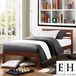 ETHAN HOME Haylyn Full Cappuccino Platform Bed