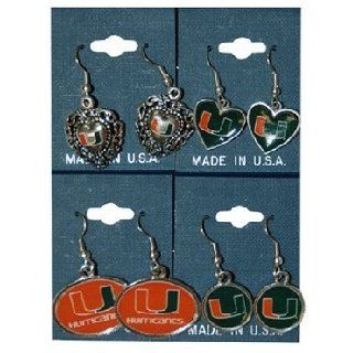 University Of Miami Jewelry Earrings Assorted Case Pack 36