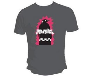 Arctic Monkeys   Penguin Adult T Shirt In Charcoal, Size