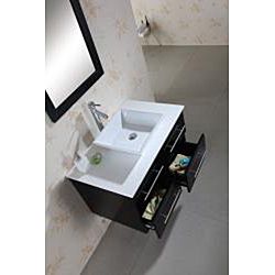 Helen 36 inch Espresso Single sink Bathroom Vanity with Mirror