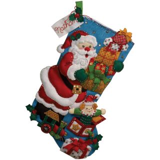 Gifts From Santa Stocking Felt Applique Kit 18 Long Today $19.99