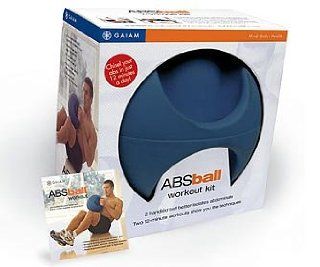 Gaiam Abs Ball Workout Kit (Color May Vary): Sports