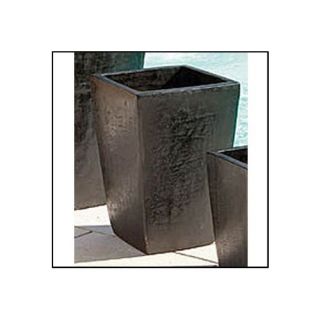 Pot de fleurs jardinière   Céramique   Noir   Haut. 53 cm   FICHE