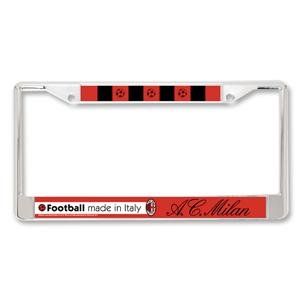 AC Milan Metal License Plate Frame