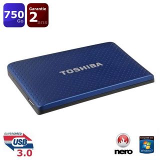 Toshiba STOR.E PARTNER 2.5 750 Go bleu   Achat / Vente DISQUE DUR