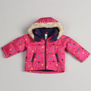 Carters Toddler Girls Pink Bubble Coat