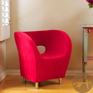 Christopher Knight Home Modern Red Microfiber Accent Chair