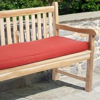 Outdoor 60 Bench Cushion with Sunbrella Fabric   Textured Bright