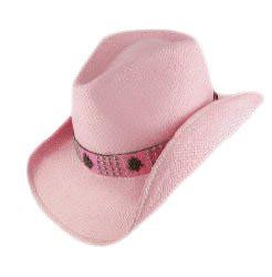 Ole, Cowgirl Straw Western Hat, Pink Clothing