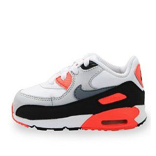 Nike Kids Air Max 90 (Td) White Infrared 408110 137 Shoes
