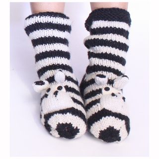 Silly Yeti Zebra Socks (Nepal)