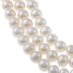 DaVonna White Freshwater Pearl 100 inch Endless Necklace (7 7.5 mm