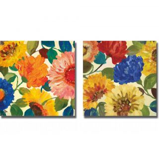 Kim Parker Passion Flowers I and II 2 piece Canvas Art Set Today $