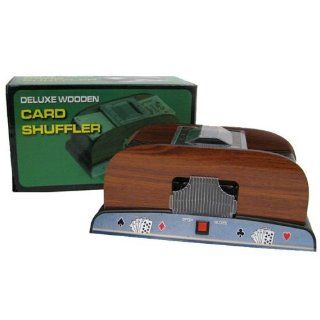 Trademark Poker 1 2 Deck Deluxe Wooden Card Shuffler