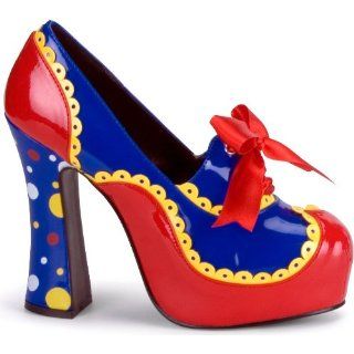 Lets Party By Pleaser Shoes Clown Heels Adult / Red   Size