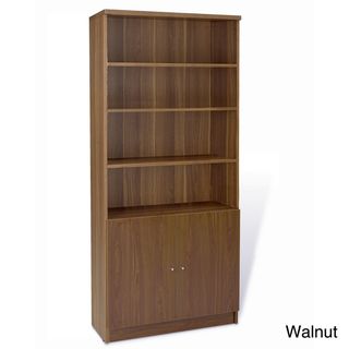 Commercial Grade Cherry Bookcase with Wood Doors