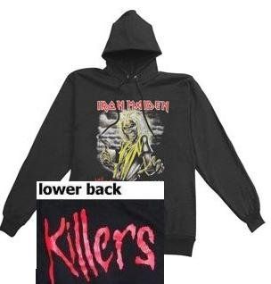 Iron Maiden New Killers Black Pullover Hoodie (Large