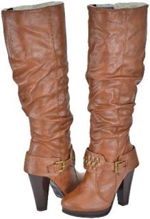 Bamboo Magnet 20 Chestnut Women Fashion Boots Shoes