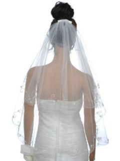 Artwedding 2 Tiers Elbow Length Tulle Wedding Veil with
