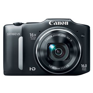 Canon PowerShot SX160 IS 16MP Black Digital Camera