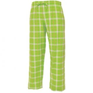 Lime Green and White tartan plaid check tie cord flannel