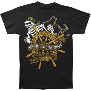 Rockabilia Dropkick Murphys The Shipping Up Skull T shirt