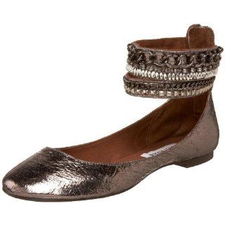 Steve Madden Womens Kellii Ballet Flat,Pewter Leather,5 M US Shoes